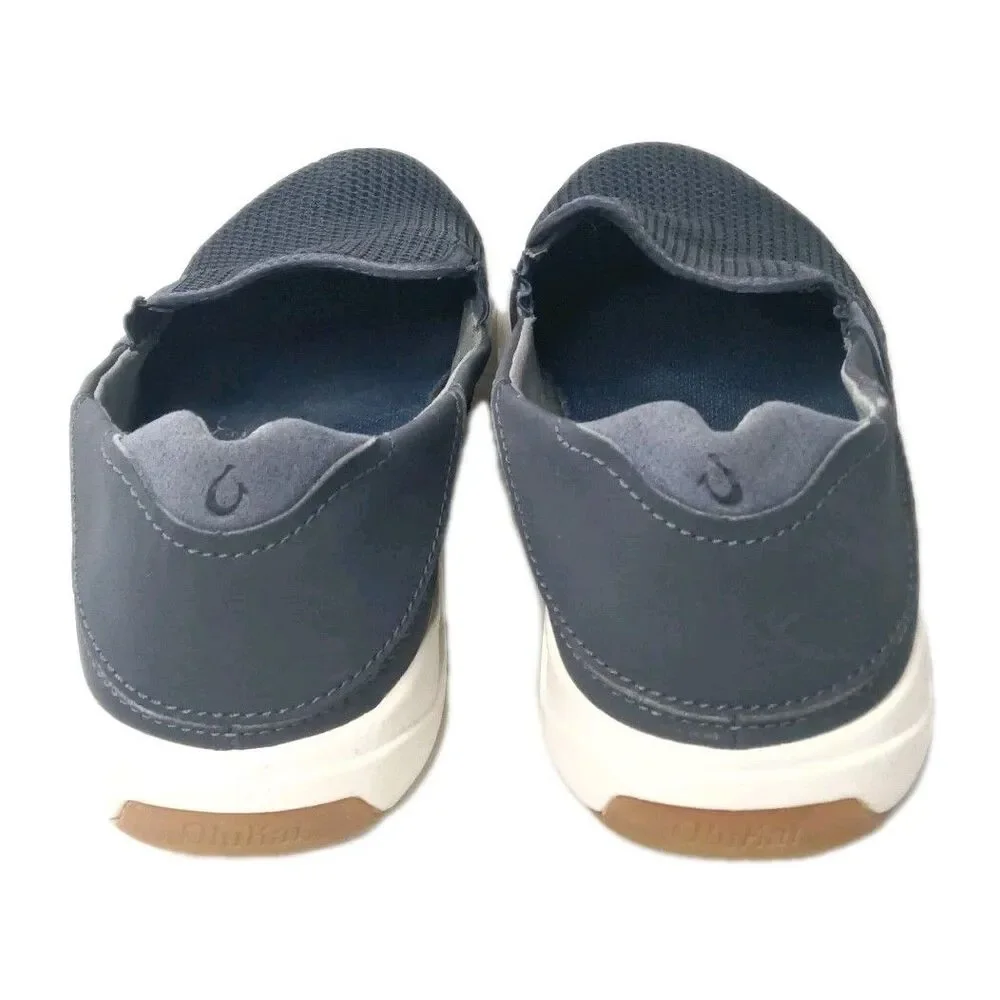 OLUKAI Lae‘ahi Breathable Slip-On Shoes Men's Size 12 Deep Blue Retail $120 - Picture 5 of 8